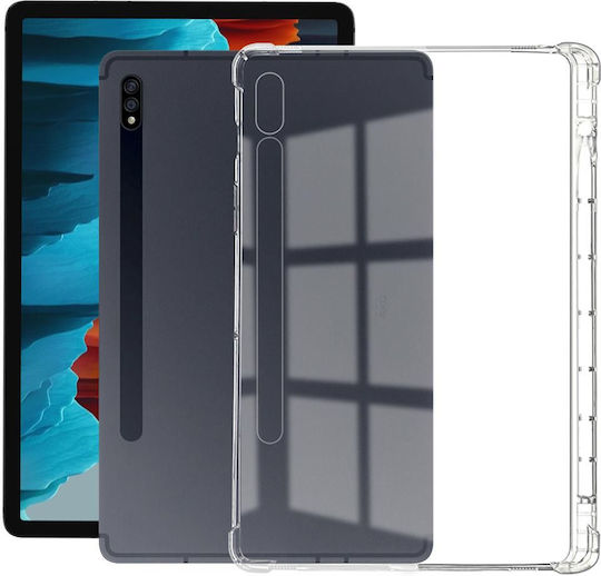 eSTUFF Flip Cover Transparent für Galaxy Tab S7+/S8+