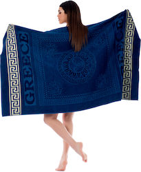 Beach Towel Cotton Blue Beach Towel Cotton Blue