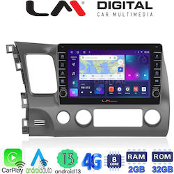 LM Digital Ηχοσύστημα Αυτοκινήτου για Honda Civic 2006>2013 (Bluetooth/USB/WiFi/GPS/Android-Auto)