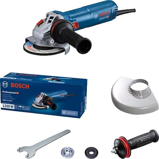Bosch GWS 12-125 S Grinder 125mm Electric 1200W with Speed Control