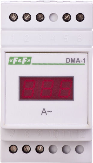 F&F Digital Strommessgerät Elektrische Messgeräte Schiene Monophase DMA-1