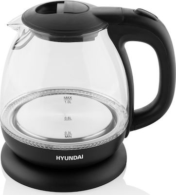 Hyundai Kettle 1lt 1100W Black