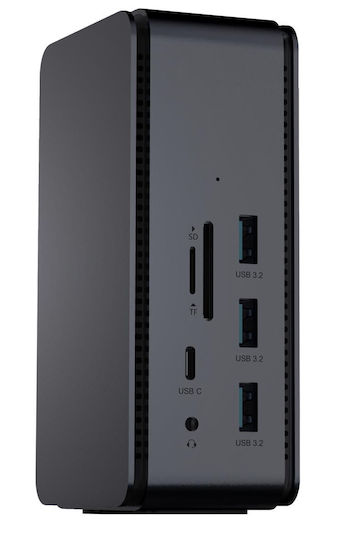 ProXtend USB-C Docking Station with HDMI/DisplayPort 4K PD Ethernet and Support for 2 Monitors Gray (DOCK2XUSB4)