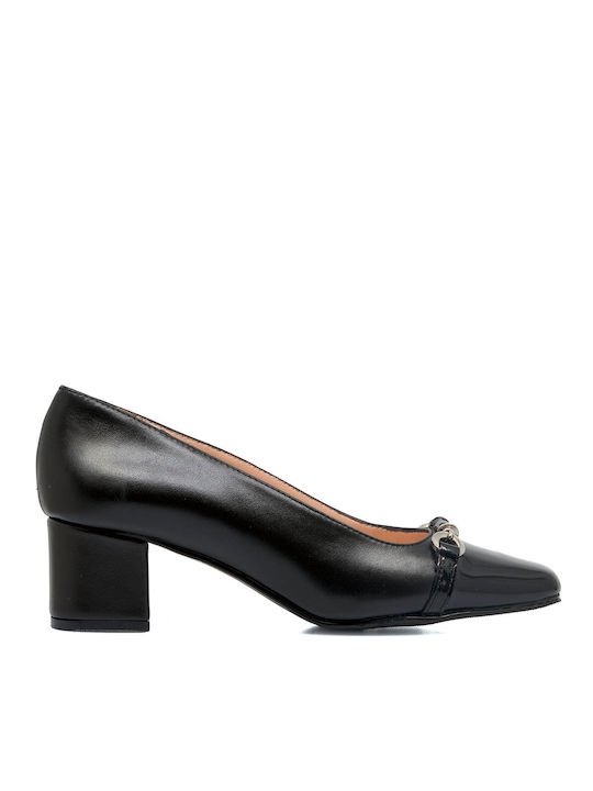 Papistas Leder Pumps Schwarz