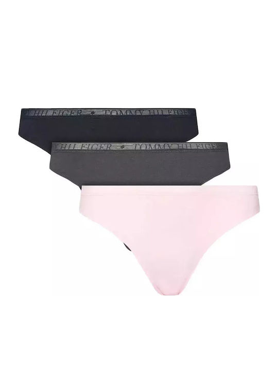 Tommy Hilfiger Βαμβακερά Γυναικεία String 3Pack