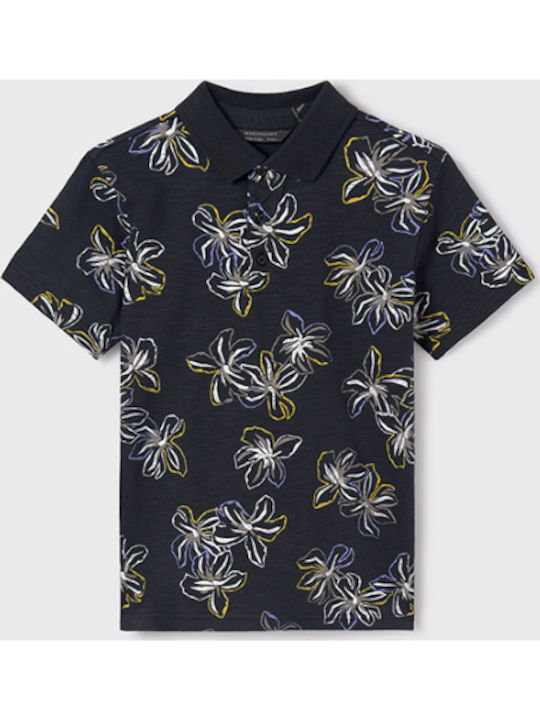 Mayoral Kids' Polo Short Sleeve Black