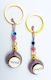 Kymi Christening Charm Keychain Purple 2 Pieces MN228