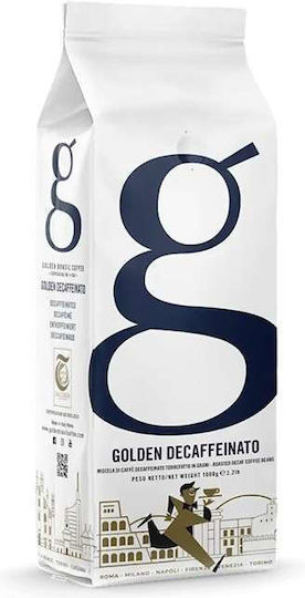 Golden Brasil Coffee Espresso Kaffee Entkoffeiniert Golden Bohnen 1kg