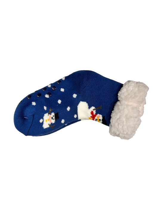 Christin Kinderstrümpfe Hausschuh-Socken Blau