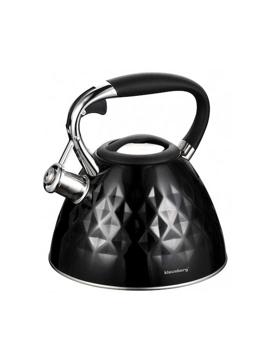 Klausberg Τσαγιέρα Ανοξείδωτη Μαύρη 3000ml