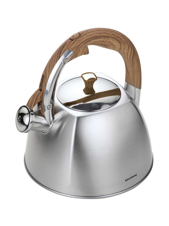 Klausberg Τσαγιέρα Ανοξείδωτη Ασημί 3000ml