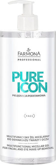 Farmona Pure Icon Facial Cleansing Gel for Face and Eyes with Moisturizing and Soothing Action 500ml