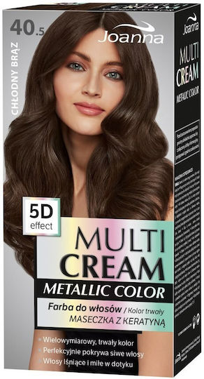 Joanna Multi Cream Metallic Farbton Haarfärbemittel 40.5 Kühles Braun