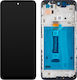 Motorola Οθόνη mit Touch-Mechanismus und Rahmen für Motorola G42 (Schwarz)