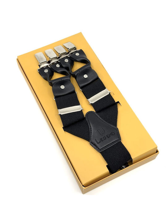 Legend Accessories Suspenders Monochrome Black