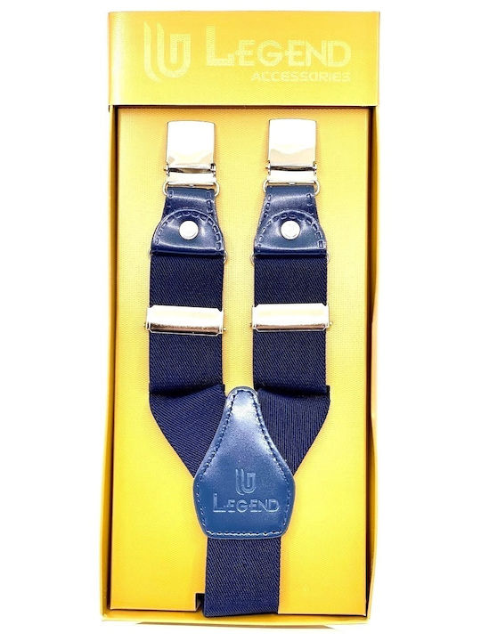 Legend Accessories Suspenders Monochrome Navy Blue