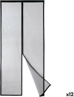 Screen Door Magnetic Black from Polyester 210x90cm