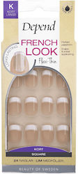 Depend Cosmetics French Look Tips Νυχιών Γαλλικού σε Μπεζ Χρώμα 24τμχ 8003170