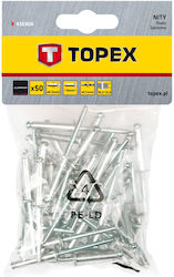 Topex Πριτσίνια Αλουμινίου M4x16mm 50τμχ