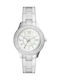 Fossil Damen Uhr mit Silber Metallarmband