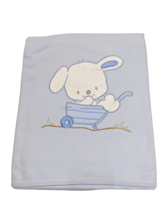 Bunny Bebe Κουβέρτα Αγκαλιάς & Λίκνου Doggy 110x80εκ.