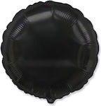 Balloon Foil Round Black 46cm