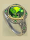 Elor Ring with Stones made of Silver Gold Plated