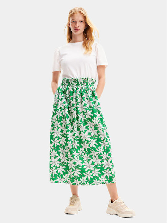 Desigual Marlon Summer Midi Dress Green