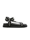 Ash Combo A Women's Flat Sandals in Black Color