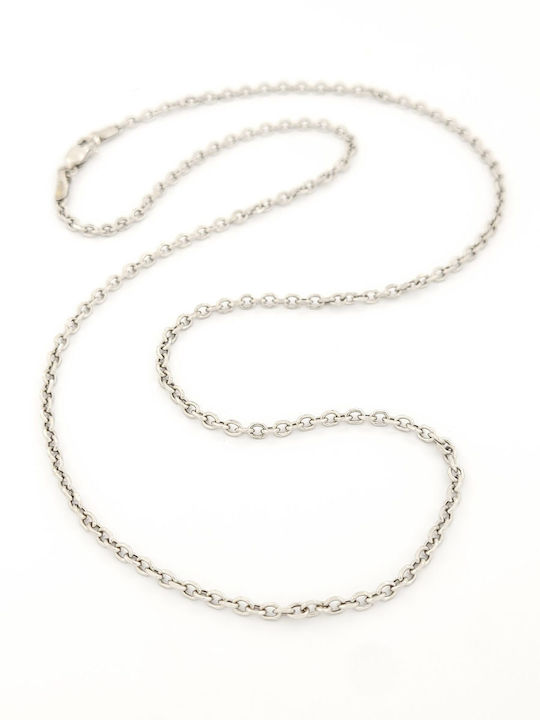 White Gold Chain Neck 14K Length 52cm