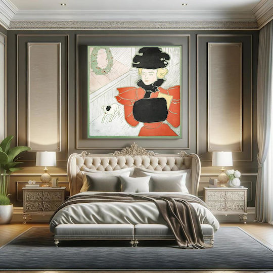 Christmas Card Ca Painting on Canvas 110x110cm