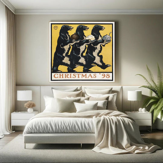 Christmas Painting on Canvas 120x120cm