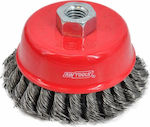 AWTools AW55115 Wire Brush Bell for Drill 100mm