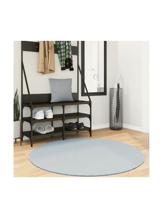 vidaXL Rug Round Blue