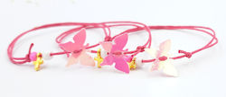 Kymi Christening Charm Bracelet Pink 50pcs