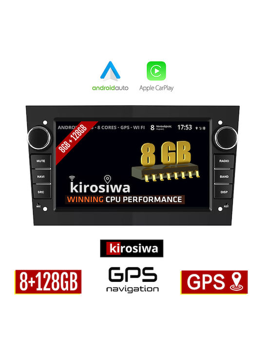 Kirosiwa Car-Audiosystem für Opel Corsa / Astra / Vectra / Zafira / Meriva 2004-2011 (Bluetooth/USB/WiFi/GPS/Apple-Carplay/Android-Auto) mit Touchscreen 7"