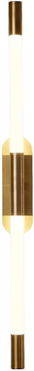 H34 Modern Wall Lamp with Integrated LED and Warm White Light Gold 5x5x5cm