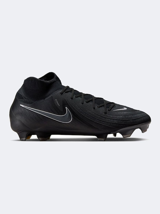 Nike Phantom Luna 2 Pro FG High Football Shoes with Cleats Black