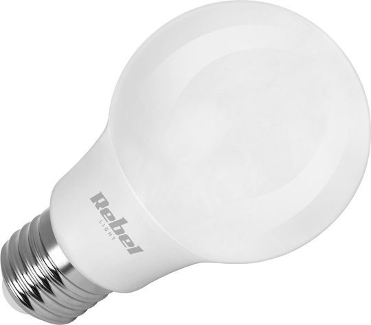 Rebel Λάμπα LED 8.5W για Ντουί E27 και Σχήμα A60 Ψυχρό Λευκό 806lm