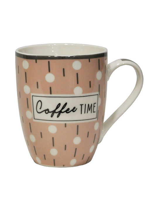 Ankor Becher aus Porzellan White - Pink