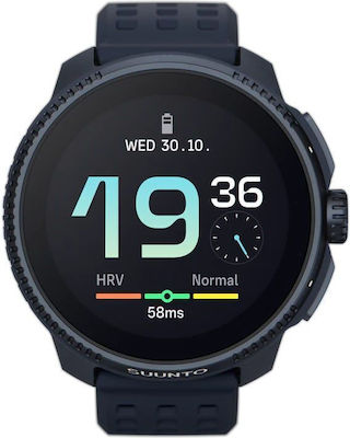 Suunto Race Stainless Steel 49mm Waterproof Smartwatch with Heart Rate Monitor (Midnight)
