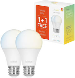 Hombli Smart LED-Lampen für Fassung E27 Einstellbar Weiß Dimmbar 2Stück