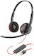 Poly Blackwire C3220 On Ear Multimedia Headphone with Microphone USB-C