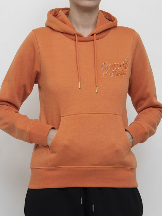 Russell Athletic Hoody Sweatshirt with Hood Orange