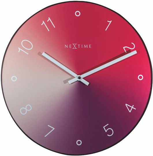 Nextime Ρολόι Τοίχου Κόκκινο Ø40cm