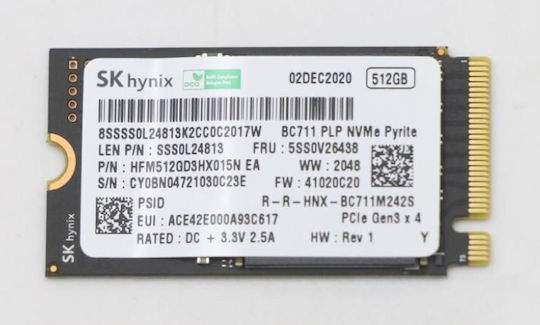 Lenovo SSD 512ГБ M.2 PCI Express 3.0 5SS0V26438