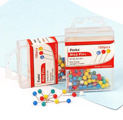 Foska 100 Map Pins 38mm 118AS1210