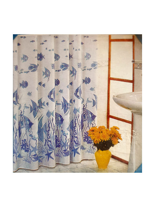 Chios Hellas Σχ 3 Shower Curtain Fabric White