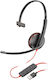 Poly Blackwire C3210 On Ear Multimedia Ακουστικά με μικρόφωνο και σύνδεση USB-A