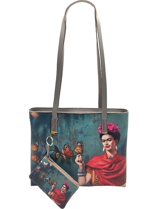 Gift-Me Frifa Kahlo Damen Tasche Schulter Mehrfarbig